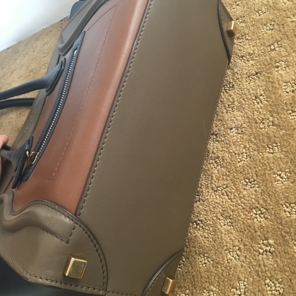 100% AUTHENTIC Celine Tri-Color Luggage Tote! - Picture 7 of 7